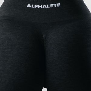 Alphalete Amplify Biker Shorts Color Black Marl Sz S